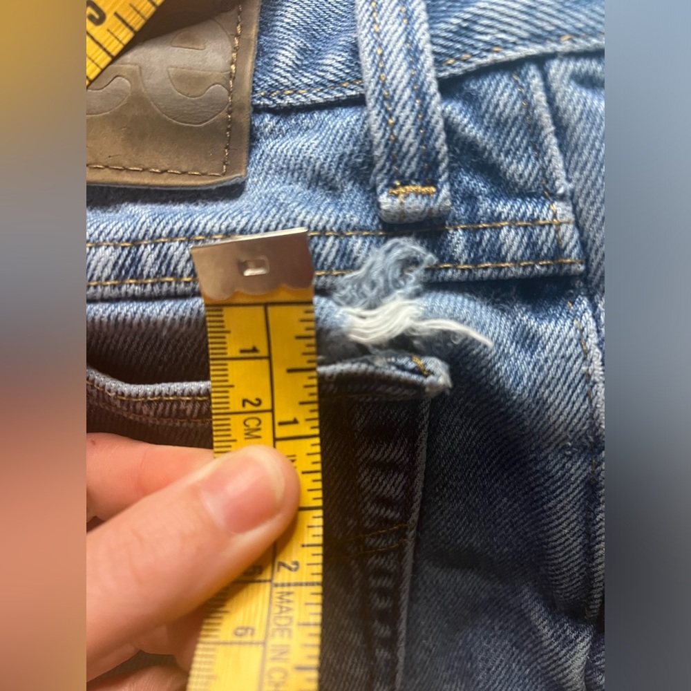 Women's Vintage Lee Mom Denim Jeans Straight Leg, High Waist Size 31X32 - Picture 7 of 11